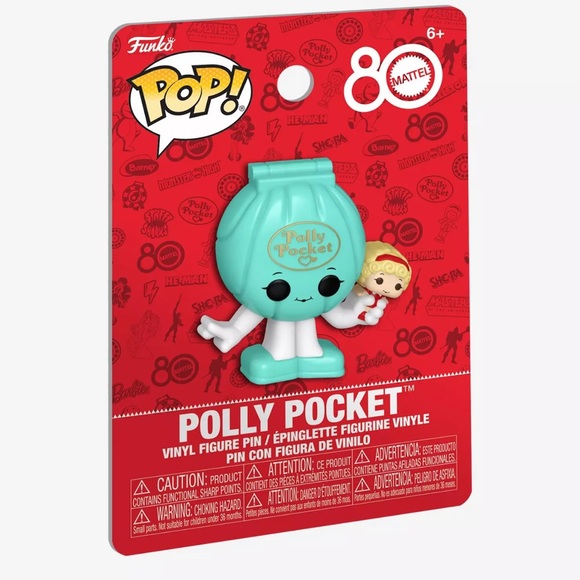 Funko Pop! Polly Pocket Vinyl Figure Pin - Picture 1 of 1